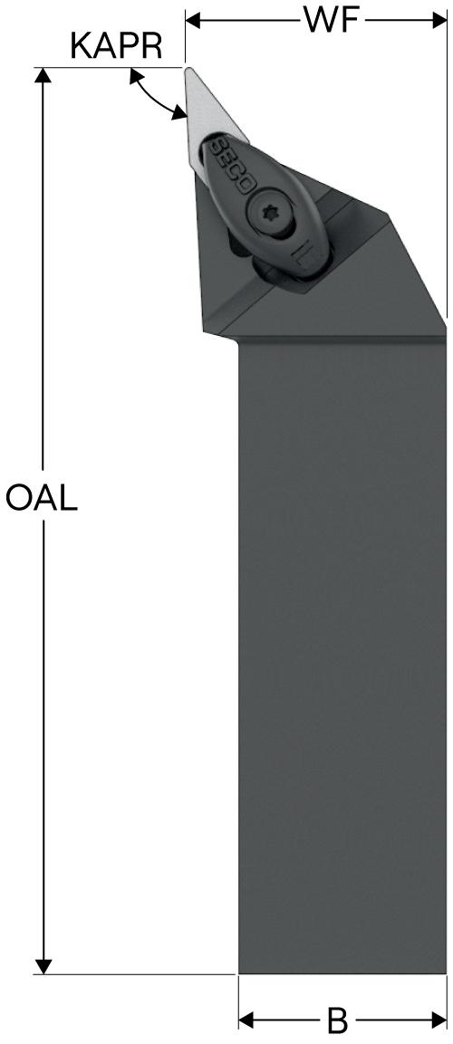 HOLDER TURN ISO DVJB VB../VC..1604.. LH