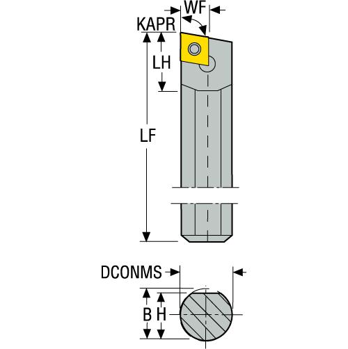 BAR BORING INDEXABLE 5.18MM R 101.6MM NO