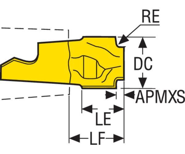 INSERT TURN RCMT M 120400 RND 12 POS SST