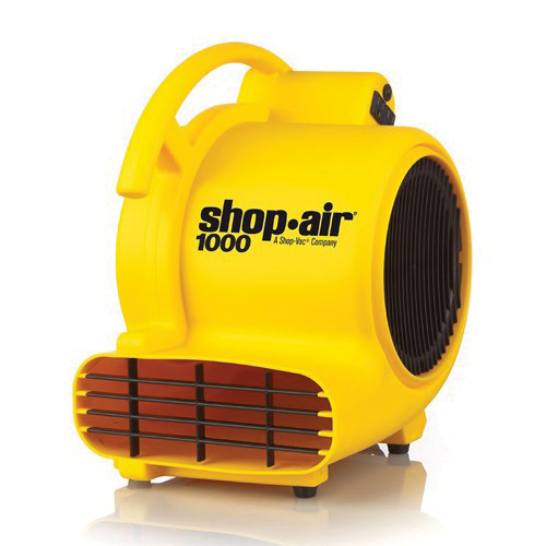Shop-Vac® 1030400 Portable Air Mover, 120 VAC, 1000 cfm Flow Rate, Import