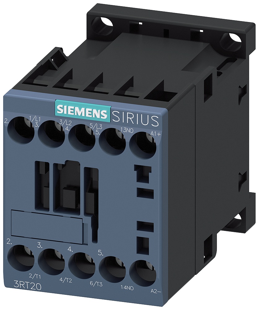 Siemens SIRIUS 3RT20171BB41 Standard Power Contactor, 24 V DC V Coil, 1NO Contact, 3 Poles
