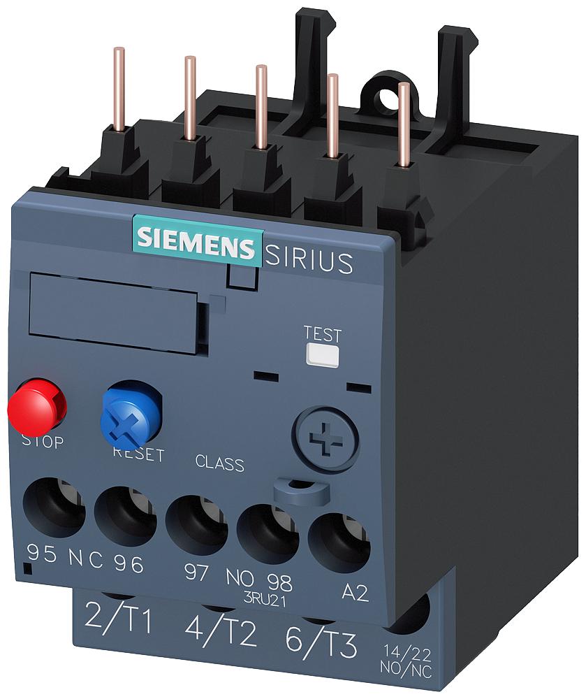 Siemens SIRIUS 3RU21161JB0 Thermal Overload Relay, 1NO-1NC 1 Form A/1 Form B Contact