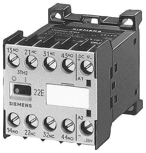 Siemens 3TH20220AP0 Contactor Relay, 220/230/264/277 V AC Coil, 3 A