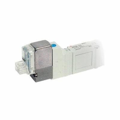 SMC® SY5140-5DZ SY5000 5-Port Single Solenoid Valve With Connector, 1/4 in Port, 0.15 to 0.7 MPa Pressure, 4 Ways, 2 Positions