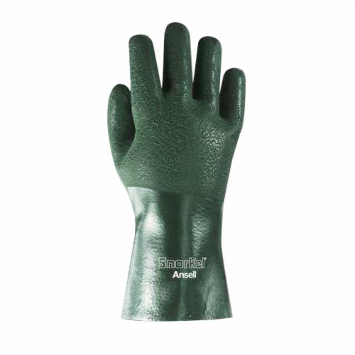 GLOVES CHEMICAL RESISTANT SZ10 PVC GRN