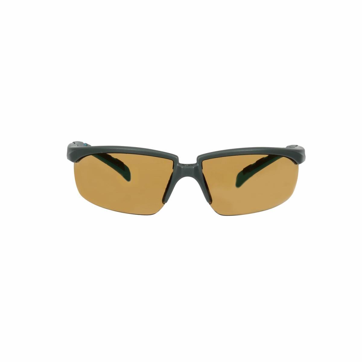 Solus™ 7100203166 2000 Premium Eyewear, Anti-Fog/Anti-Scratch, Brown Lens, Half-Frame Frame, Gray, Plastic Frame, Polycarbonate Lens, ANSI Z87.1-2015