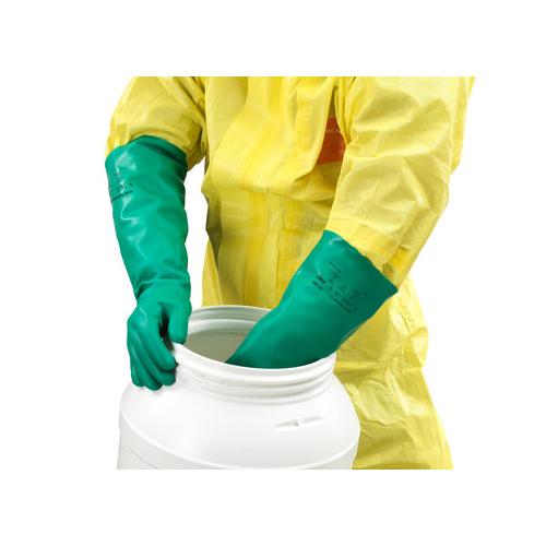 CHEMICAL R GLOVES SZ 10 NITRILE GREEN