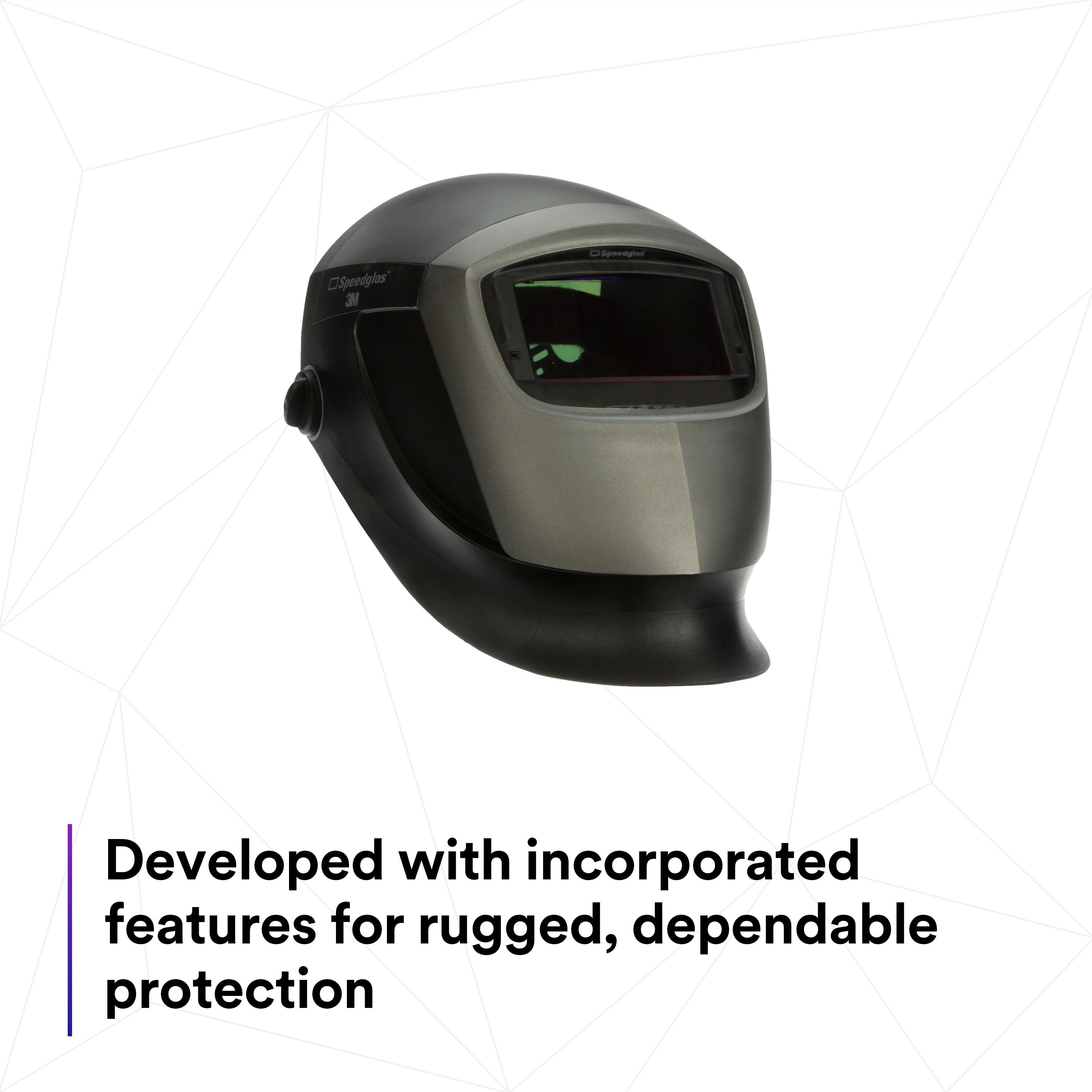 WLDG HELMET 8TO12 BLACK/SILVER