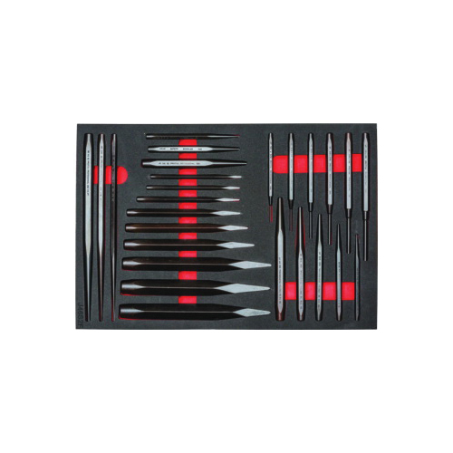 PUNCH AND CHISEL SET FOAMED 5/8 TO 1IN 9