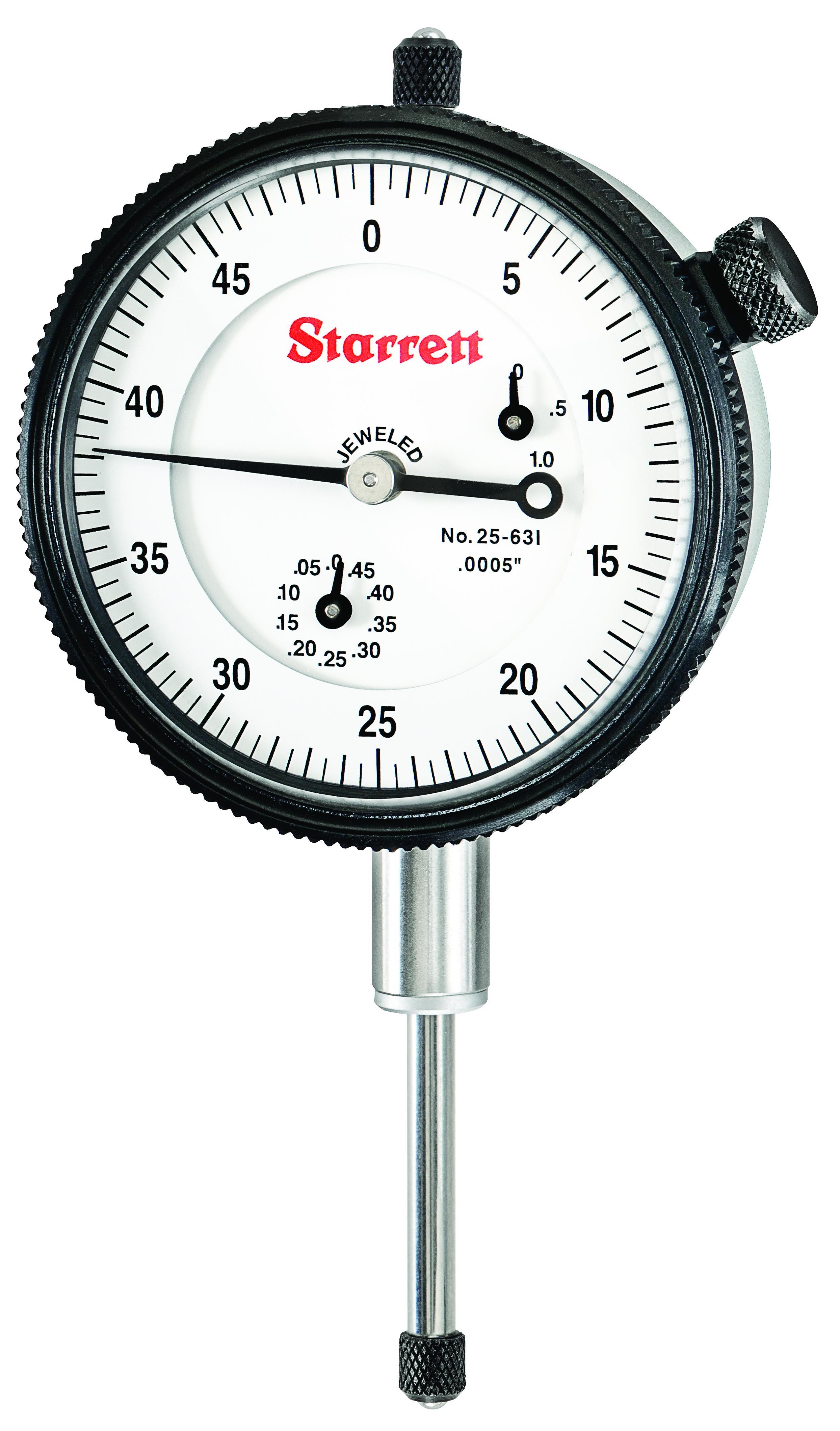INDICATOR DIAL 1IN 0-50 0.0005IN 13/64IN