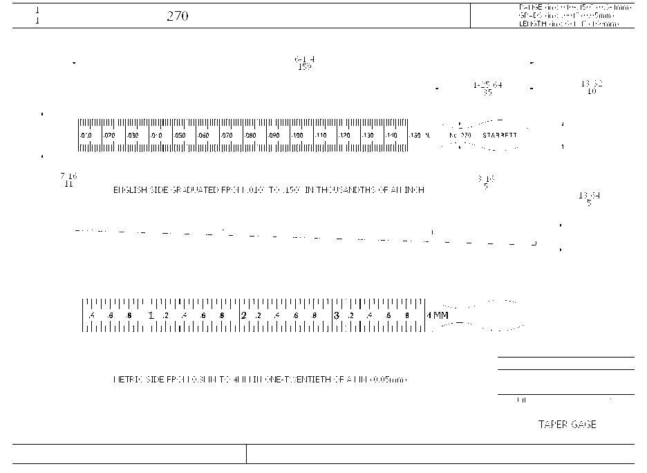 GAUGE TPR 0.01 - 0.15IN 0.001IN 6-1/4IN