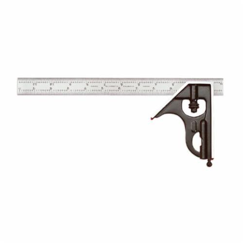 Starrett® 33H-6-16R Combination Square Set, 2 Pieces, 6 in L, Forged Steel Blade, Square Head