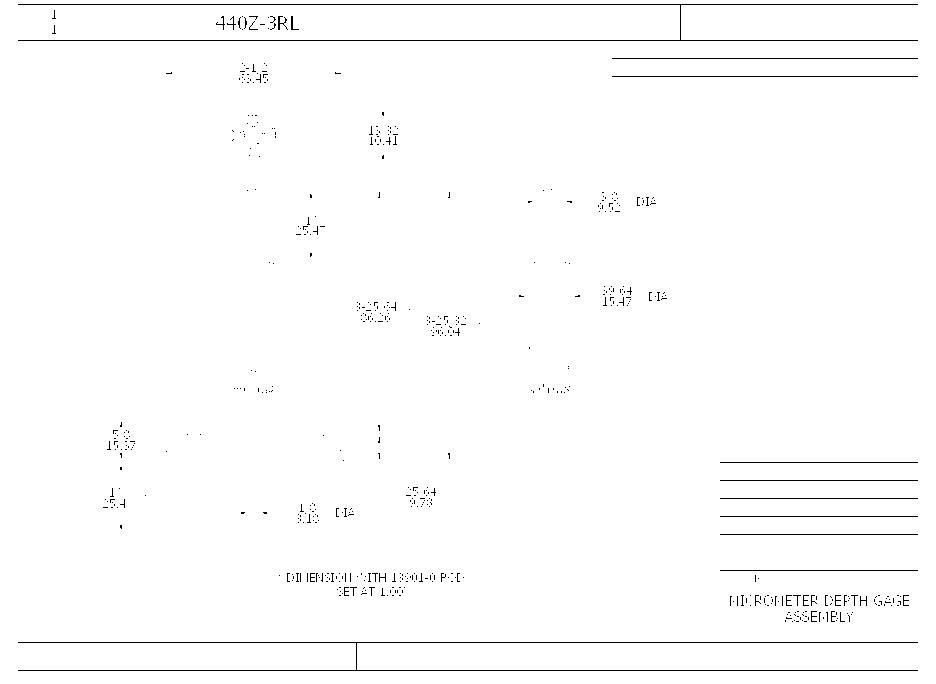 MICROMETER DEP 0-3IN 0.001IN 0.001IN