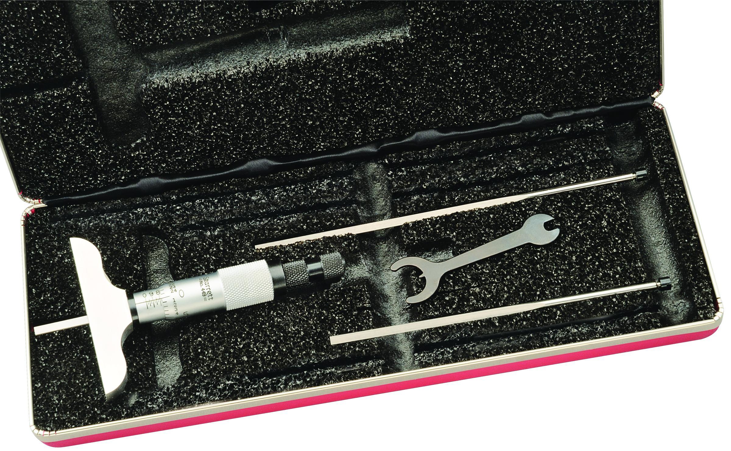 MICROMETER DEP 0-3IN 0.001IN FLT FLT