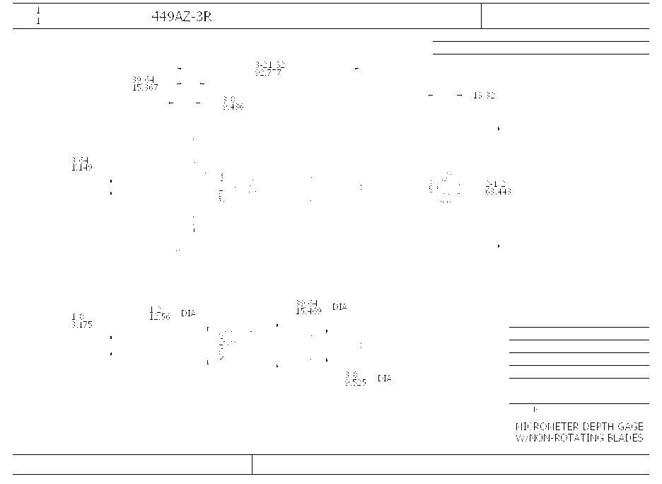 MICROMETER DEP 0-3IN 0.001IN FLT FLT