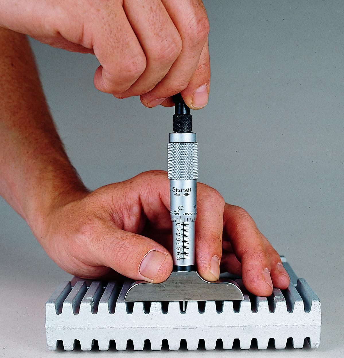 MICROMETER DEP 0-3IN 0.001IN FLT FLT