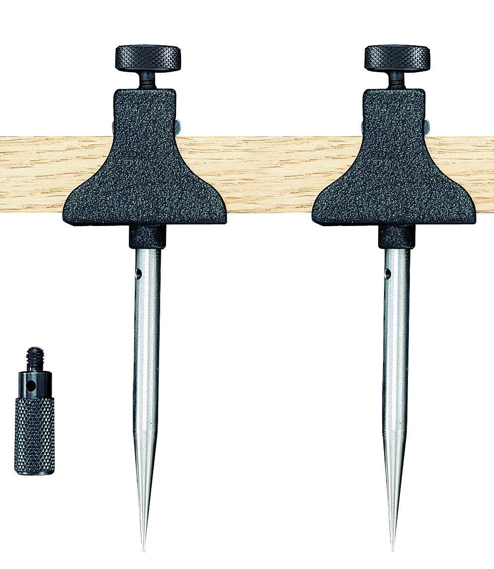 Starrett® 50B 50 Series Improved Trammel Head, For Use With 3/4 in W x 3/8 in THK Beam, Hardened Forged Steel