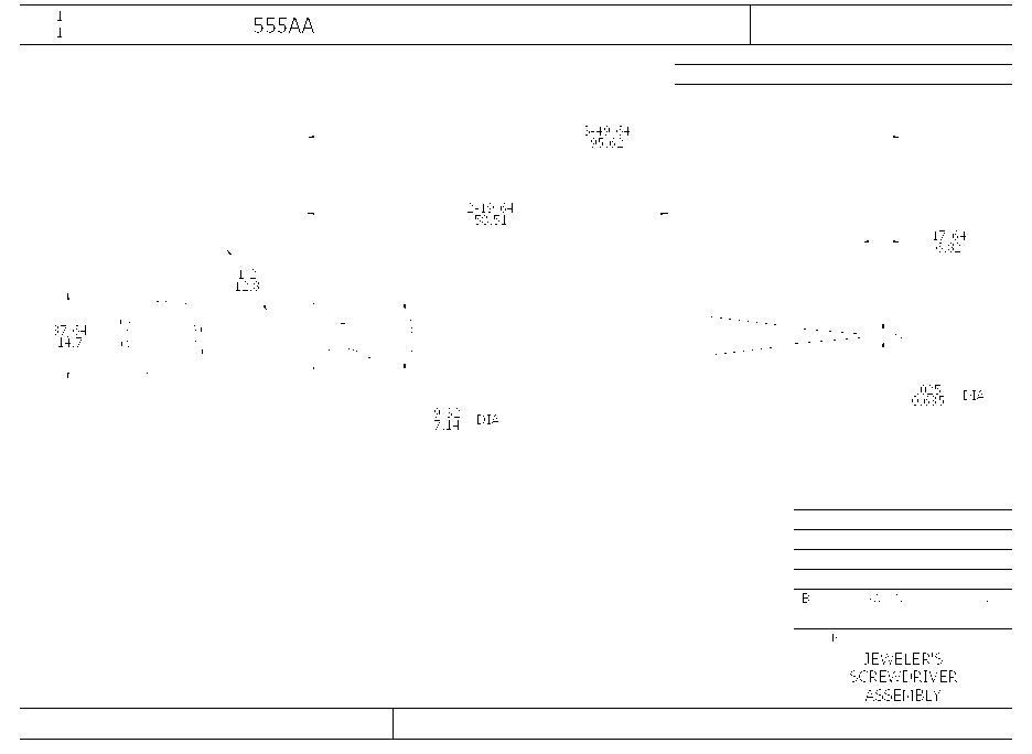 SCREWDRIVER JEWELERS SLTD SST 3-3/4IN NP