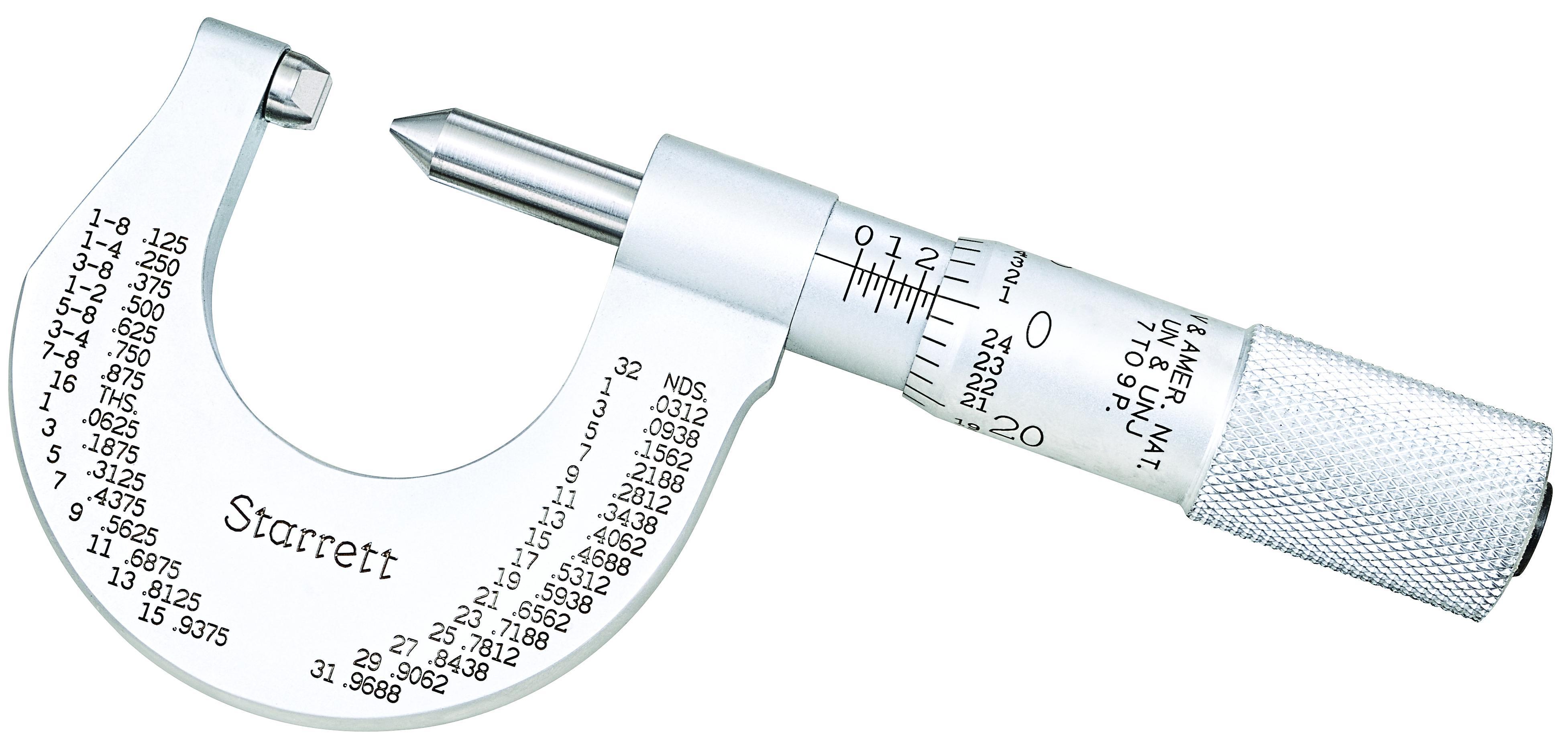 MICROMETER THRD SCR 10-13 TPI 0.001IN