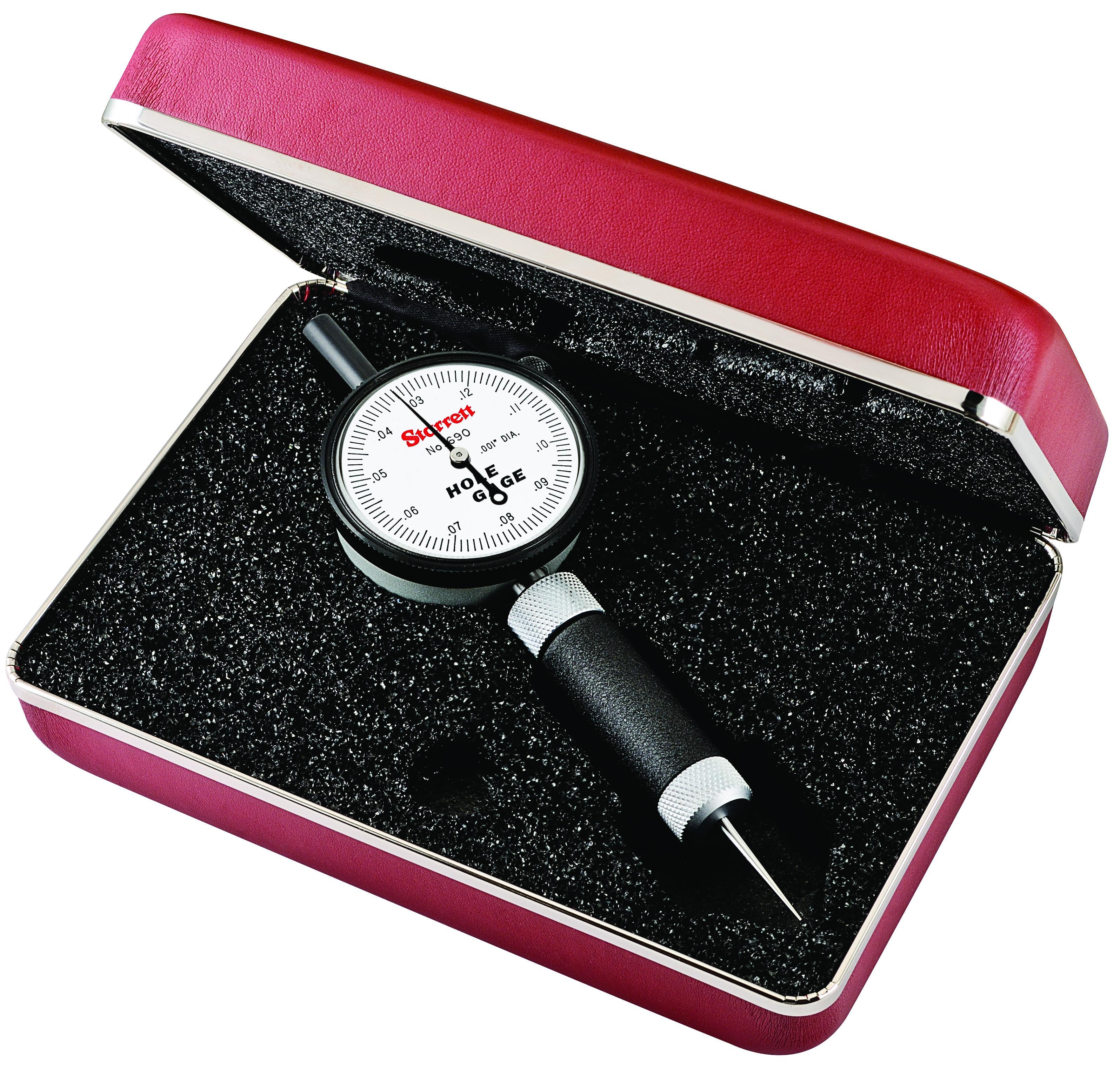 GAGE HOLE DIAL 0.03-0.13IN 0.001INWHT