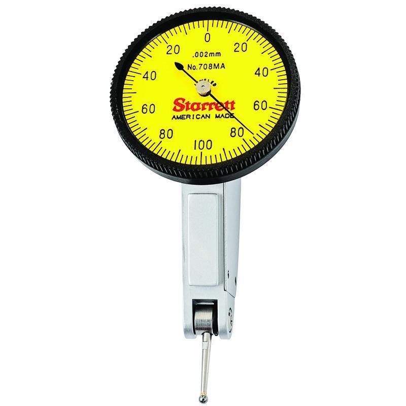 INDICATOR TEST DIAL 0.2MM 0-100-0 YEL