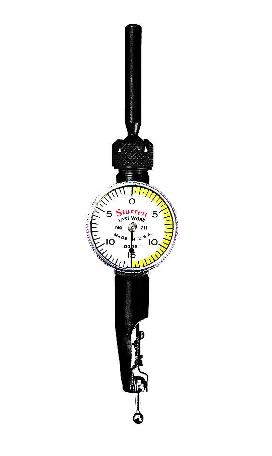 INDICATOR TEST DIAL 0.03IN 0-15-0 1/8IN