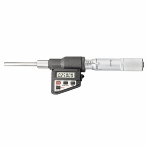 Starrett® 762XFL-2 Electronic Digital Micrometer Head, 0 to 2 in Measuring, Graduations 0.0005 in, LCD Display, Carbide Tip, Satin Chrome