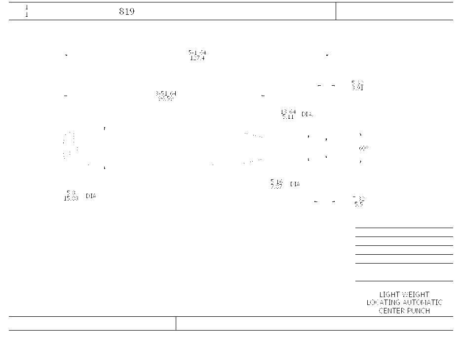 PUNCH CTR 0.015IN 5/8X5IN AL AUTO