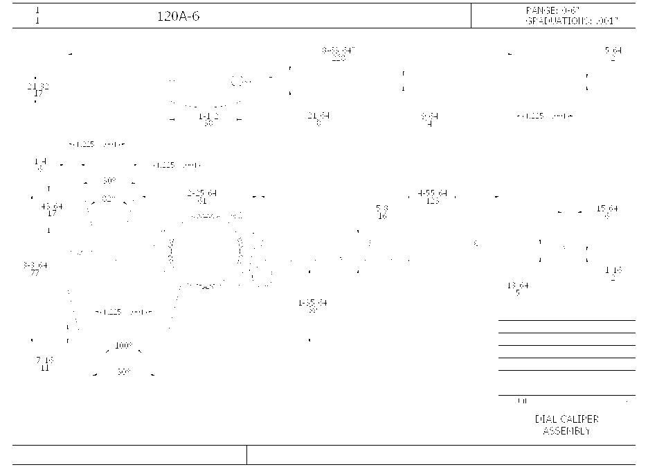 CALIPER DIAL 0-6IN 0.001IN SATIN IN
