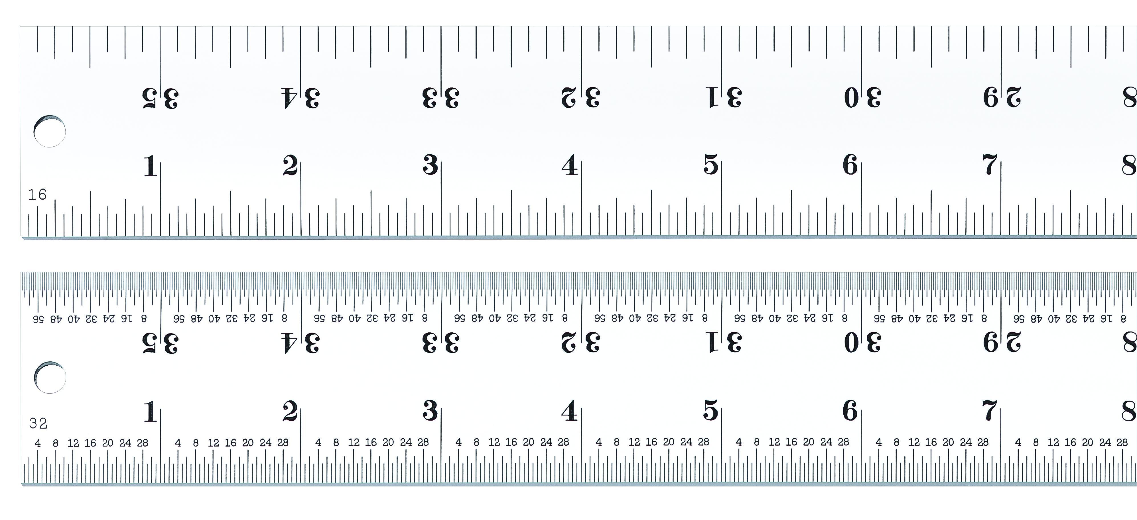 RULE PRCNIN 36X1-1/2X1/10IN STL SIL BK