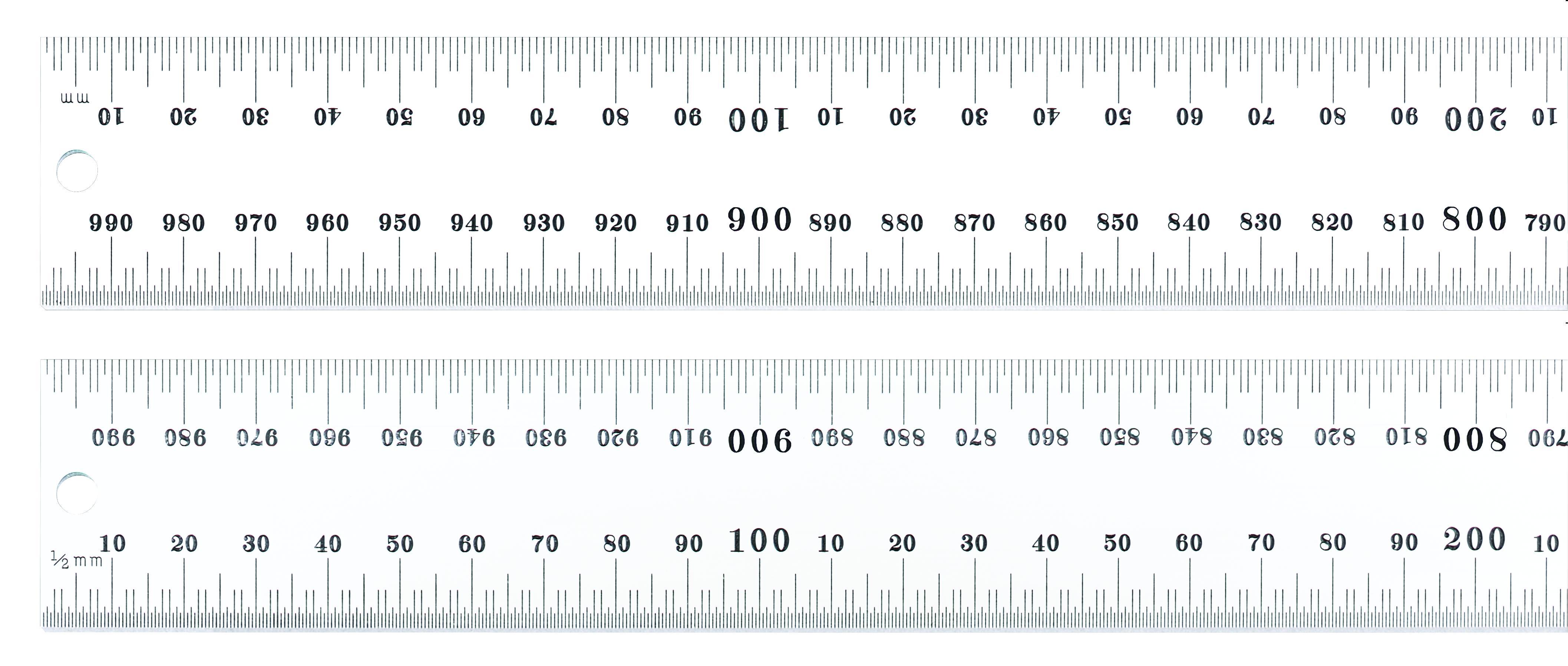 RULE PRCN MILLIMETER SPR-TMPD STL BK
