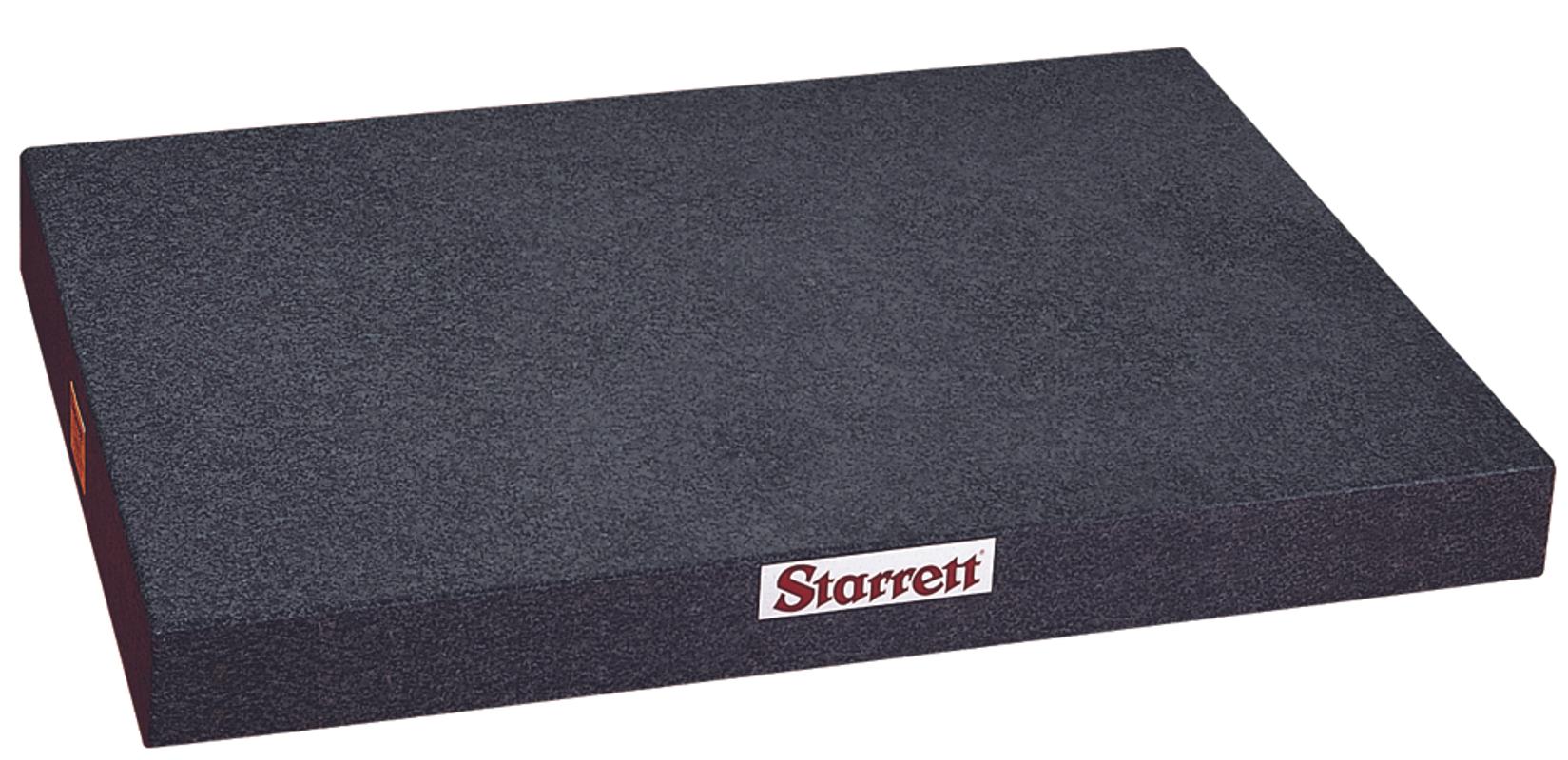 Starrett® G-85092 No Ledge Surface Plate, 36 in L x 36 in W Surface, 6 in THK, A Inspection Grade, Black