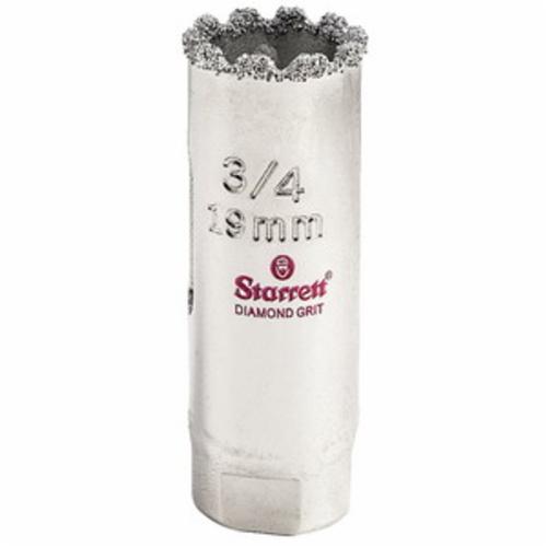 Starrett® D0112 General Purpose High Performance Hole Saw, 1-1/2 in Dia, 1-5/8 in D Cutting, Diamond Cutting Edge, 1/2-20 Arbor
