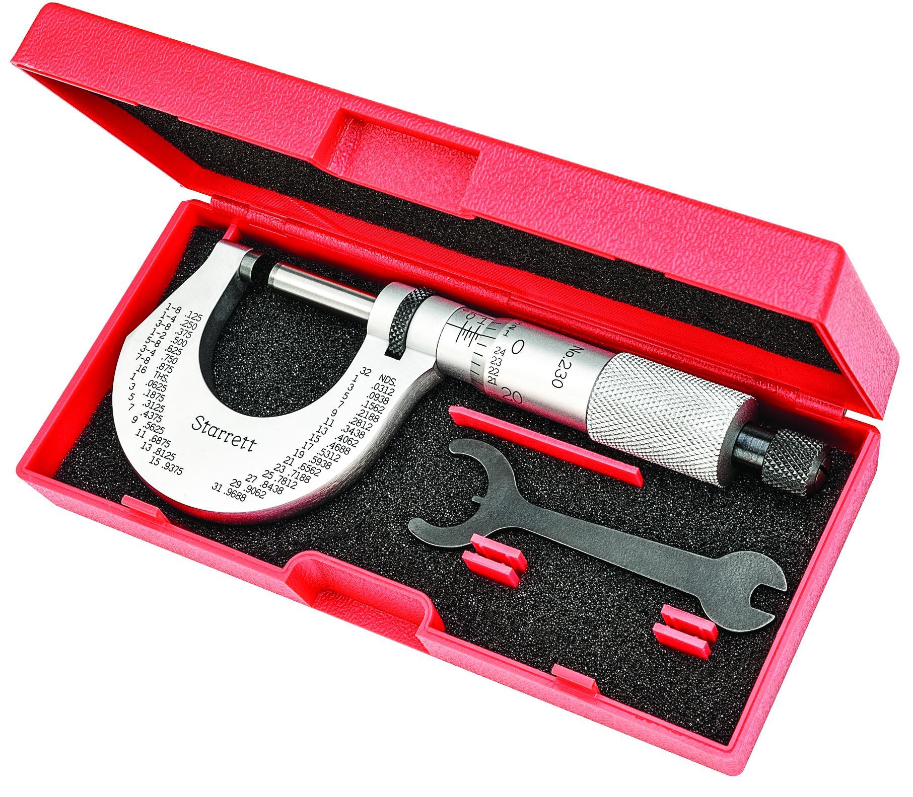 MICROMETER OUT 0-1IN 0.0001IN CARB FLT