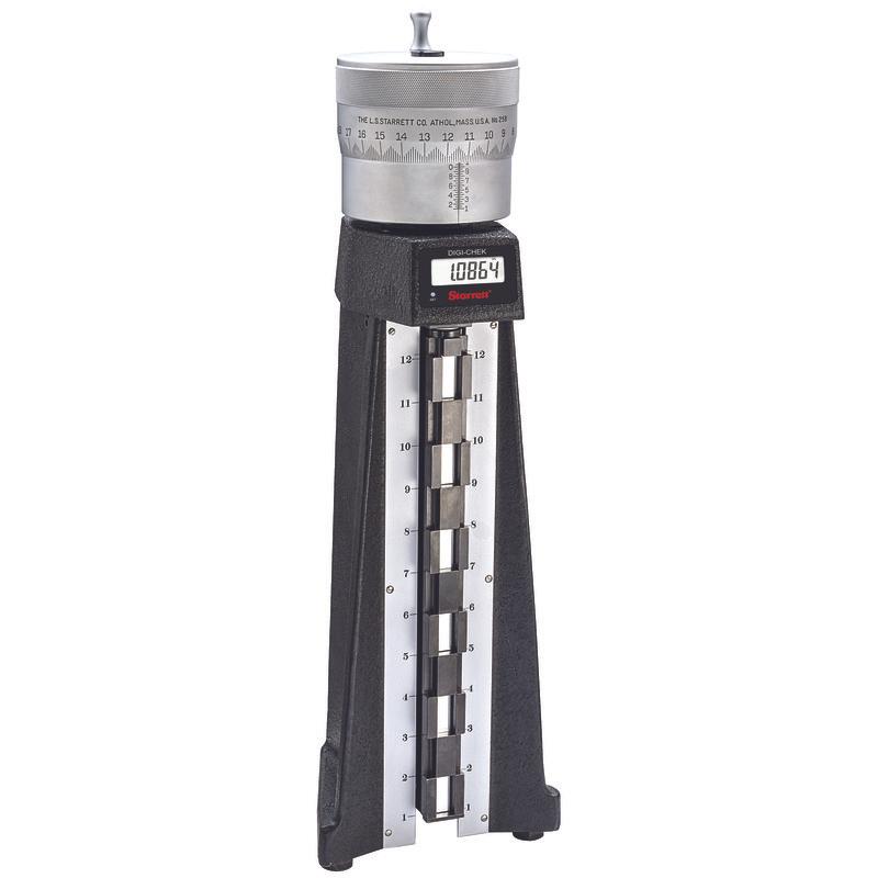 Webber Gage DHG18-E258 Height Gauge, 0.100 to 18.1 in Measuring, +/- 0.0002 in Accuracy, 0.001 in Graduation