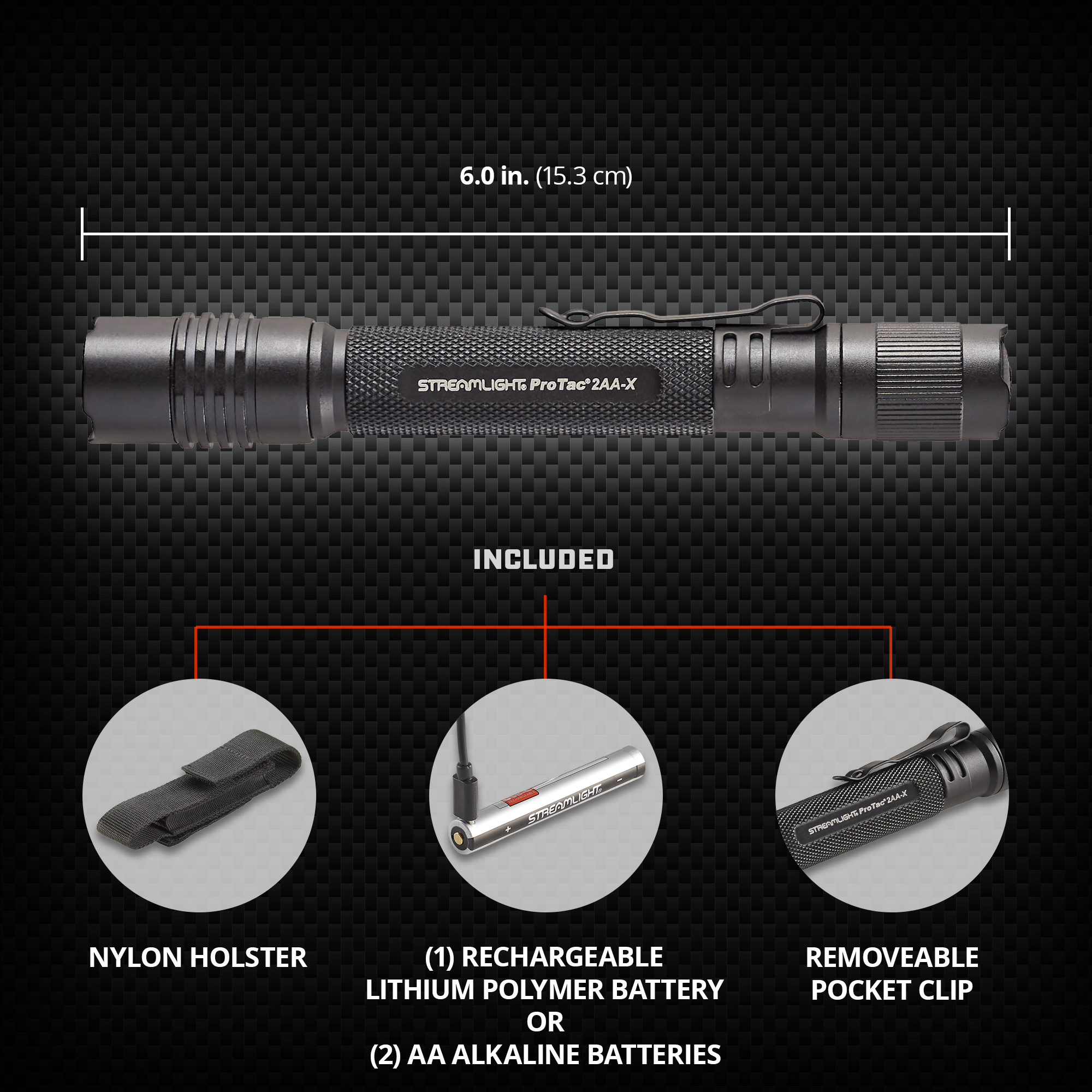 FLASHLIGHT LED AL 11/155/250LUMENS FXD