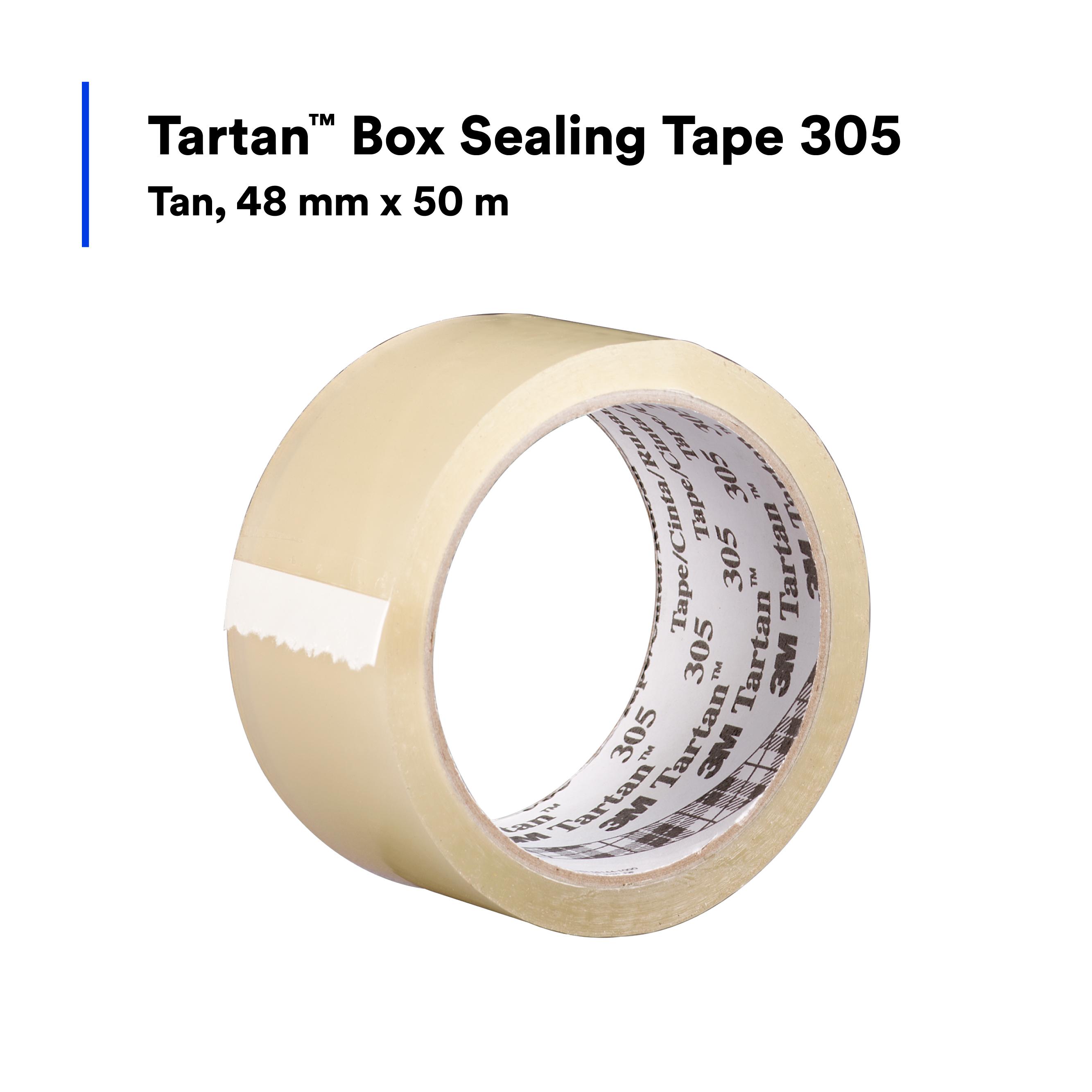305 48MM X 50M CLR TARTAN BX SEAL TAPE