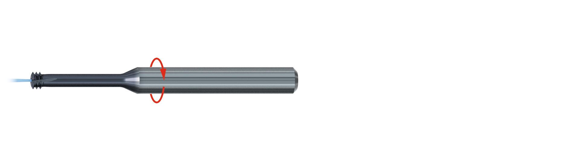 1/4-28 UNF-3XD-LH-ROT SOILD CARBIDE