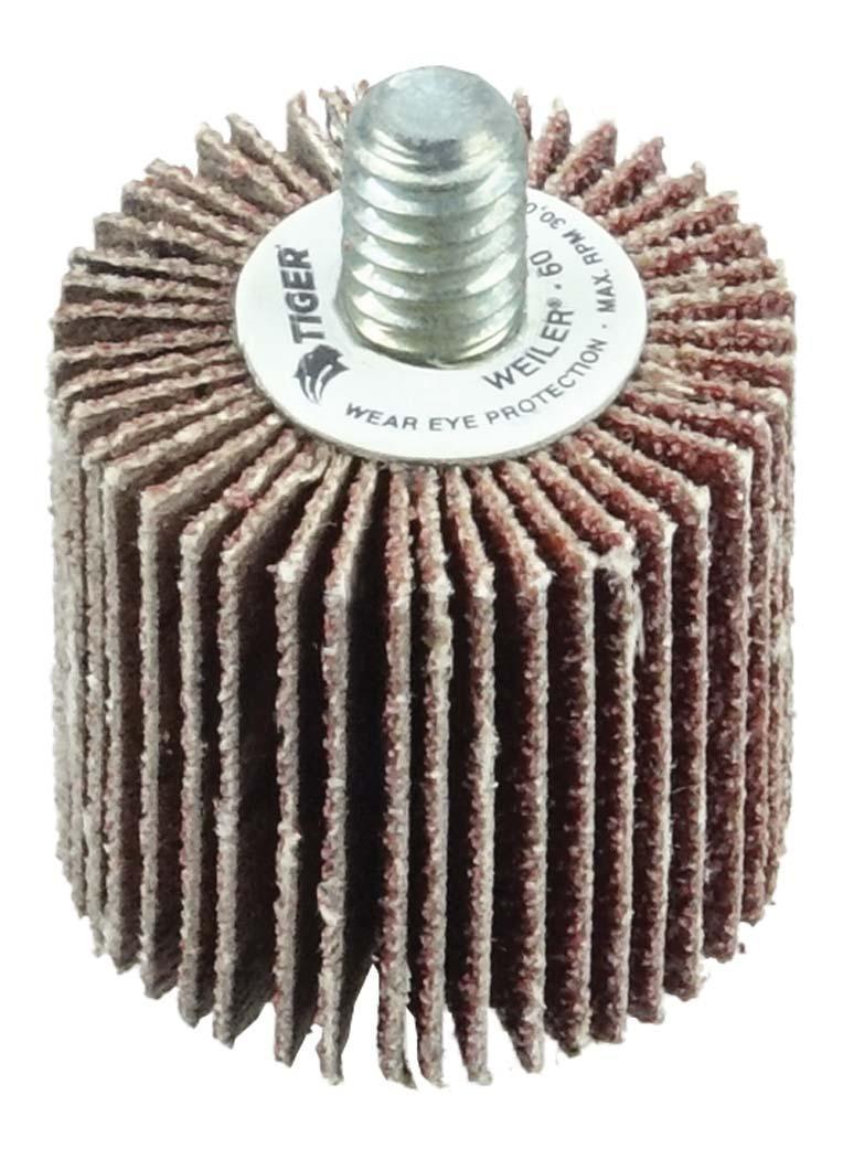 WHEEL FLAP ABRSV CTD 1IN 1IN 1/4-20