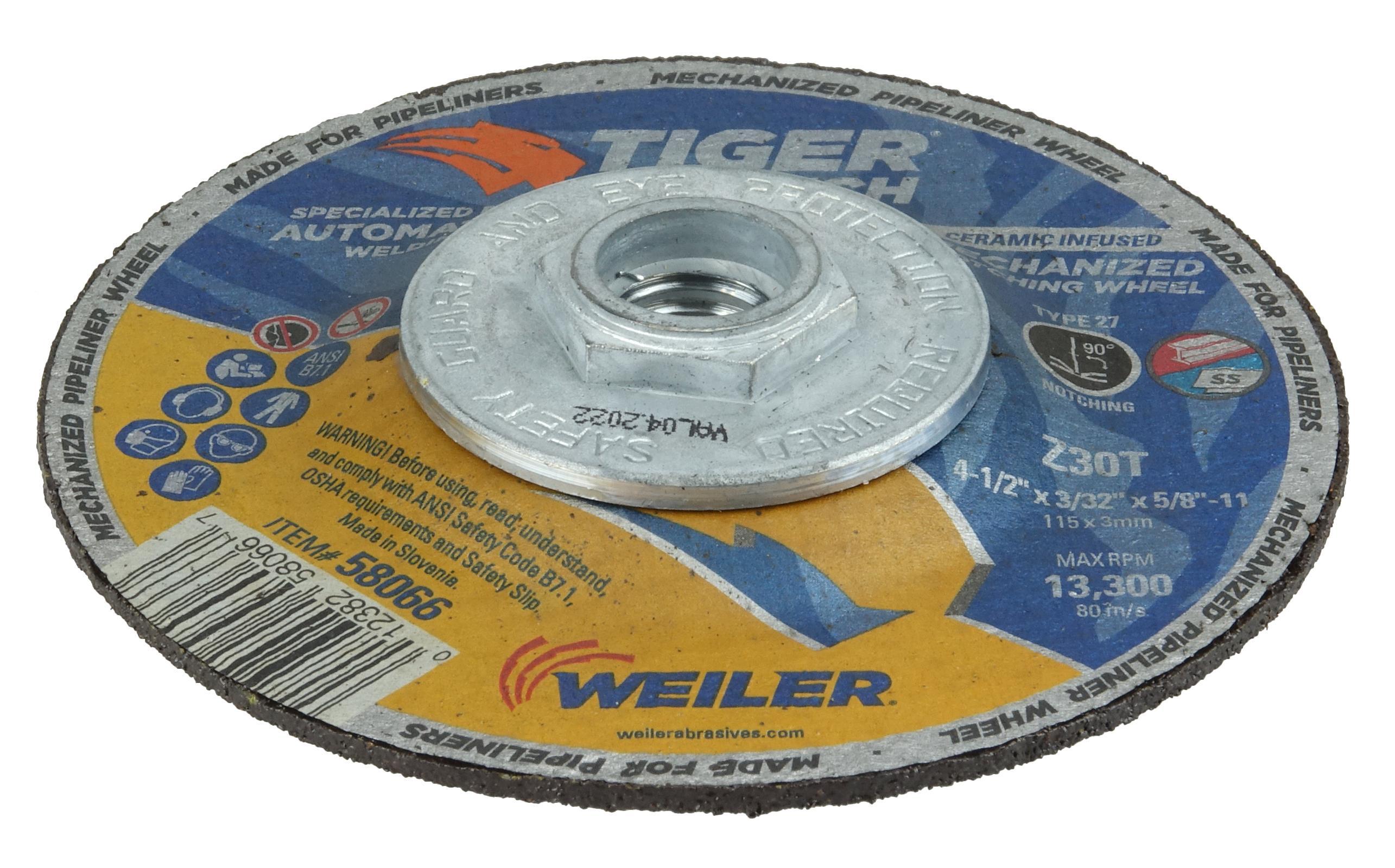 WHEEL CTG 4-1/2IN 3/32IN 5/8-11 UNC 30 T