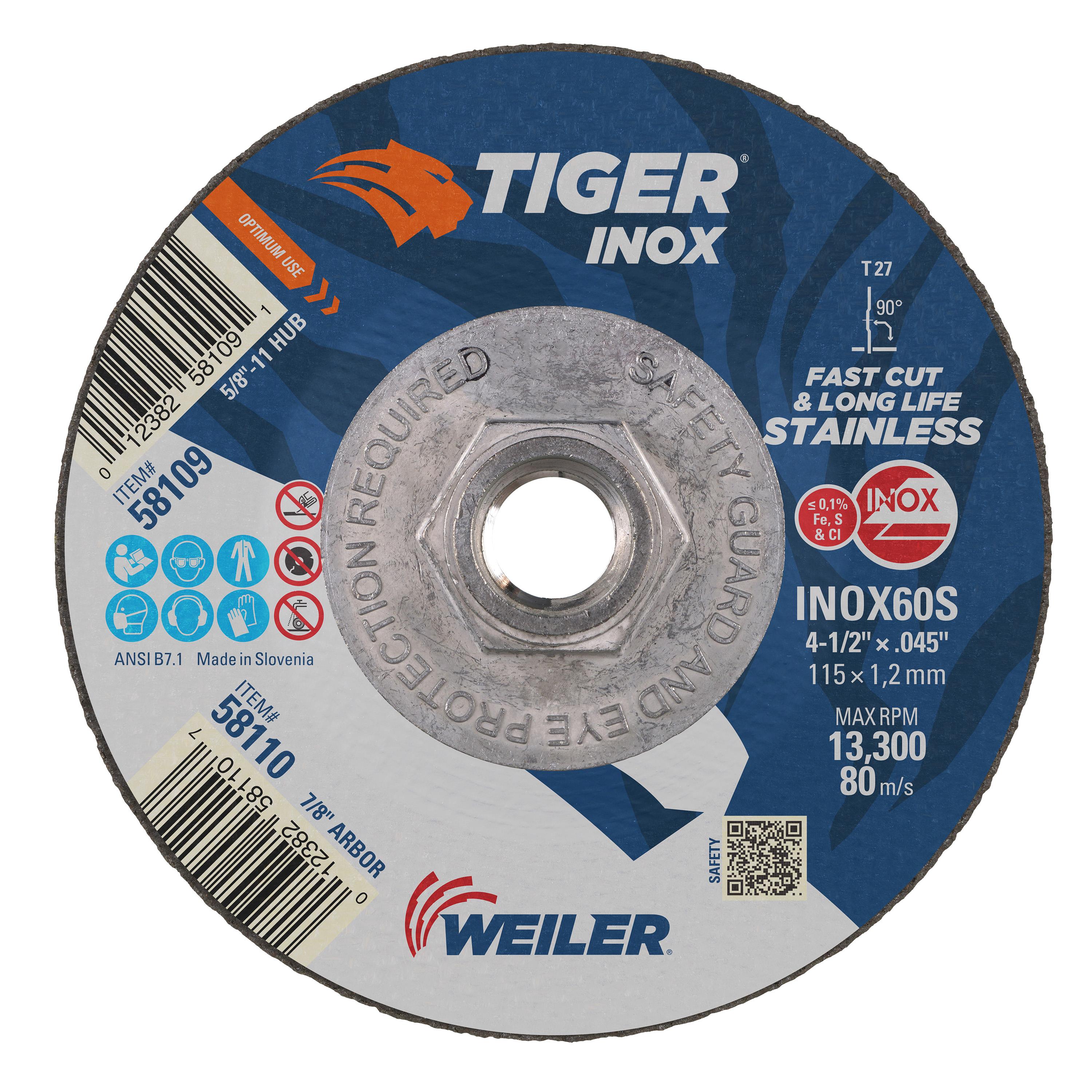 WHEEL CTG CTR DEPRESSED 4-1/2IN 0.045IN