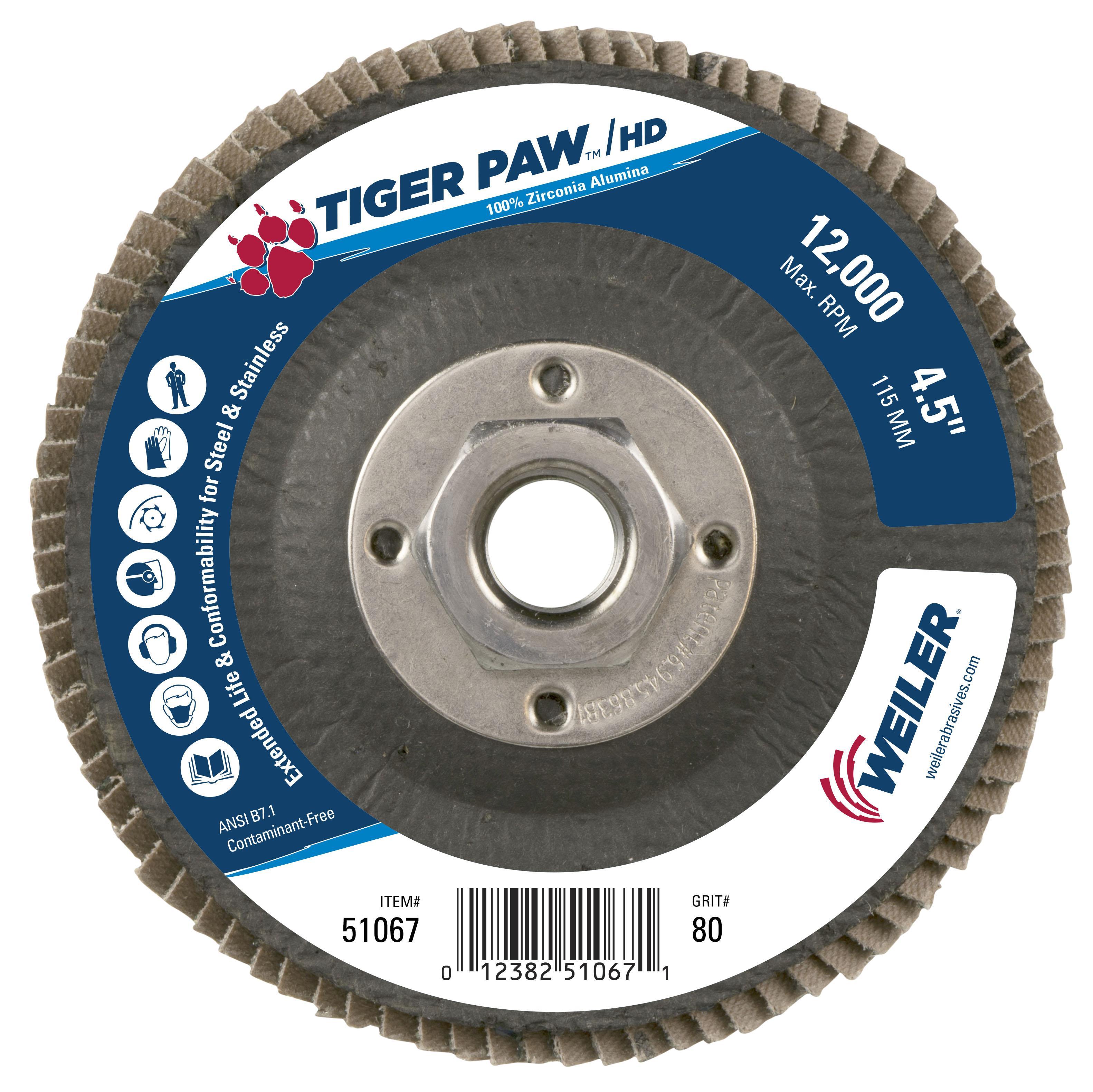 DISC FLAP ABRSV 4-1/2IN 80 MDM CRS PHEN