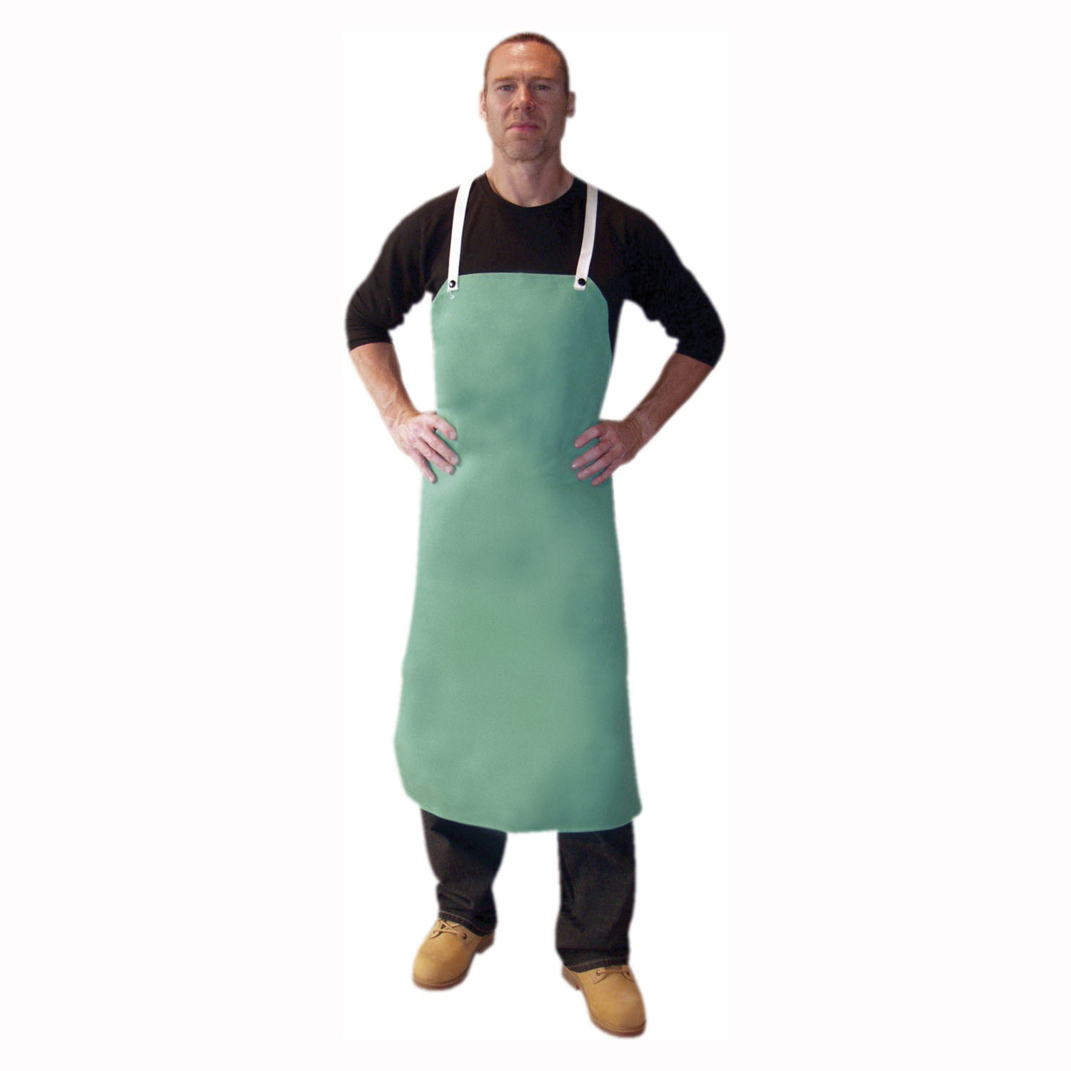 APRON BIB RETARDANT FLM 24IN GRN 42IN