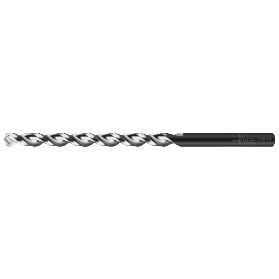 Titex 5154109 A1522 Type UFL® General Purpose Long Length Drill, #7 Drill - Wire, 0.201 in Drill - Decimal Inch, 132 mm OAL, HSS, Uncoated