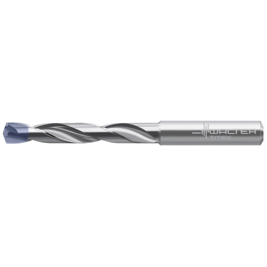 Titex X-treme Inox 6108162 A3393TTP High Performance Jobber Length Drill Bit, 5/32 in Drill - Fraction, 0.1562 in Drill - Decimal Inch, 140 deg Point, Solid Carbide, TiNAl