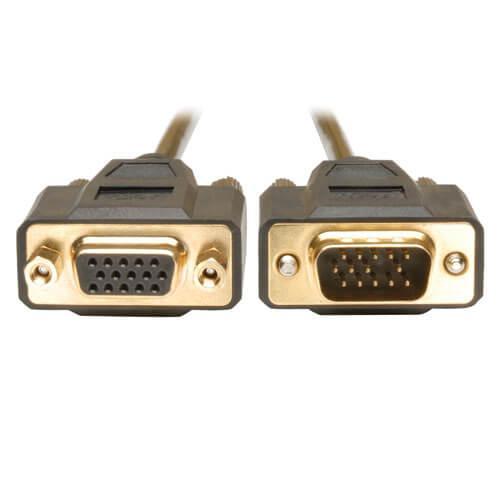 Tripp Lite P510-010 VGA Monitor Extension Cable, 10 ft L, Male HD15 x Female HD15 Connector