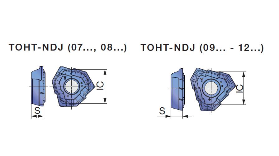 Tungaloy America 5567389 TOHT-NDJ Single Sided Drill Insert, ANSI Code: TOHT090305R-NDJ AH725, Triangular Shape, TOHT Insert, 3 mm THK, 8.320 mm Inscribed Circle, For Use On Solid Carbide, BTA system, General Drilling, Gundrill