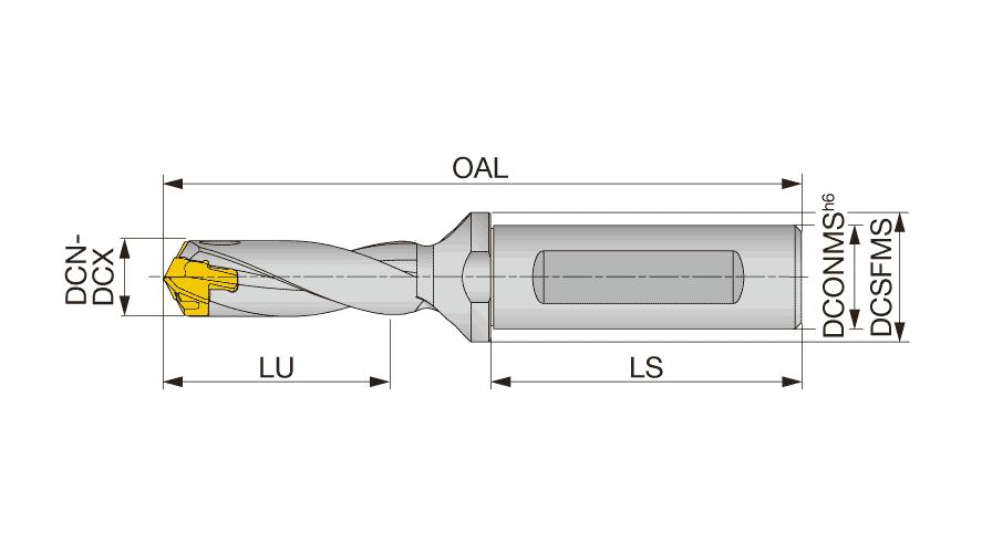 DR BODY TID-F L/D=3 FLANGED 1.88IN