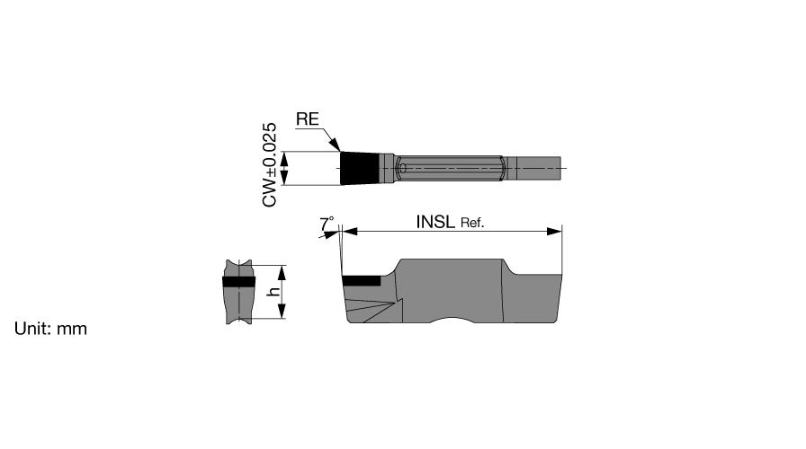 Tungaloy America 6711179 SGN Single End Insert, SGN Insert, 20 mm Insert, Square Shape, Solid Carbide