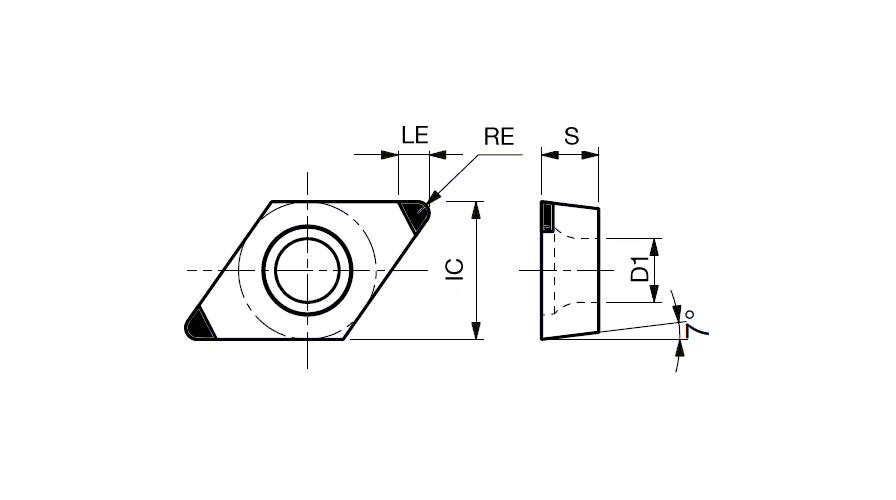 TURN INSR DCMW DIAMOND/RHOMBIC NEUTRAL